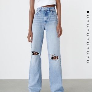 Zara wide leg jeans